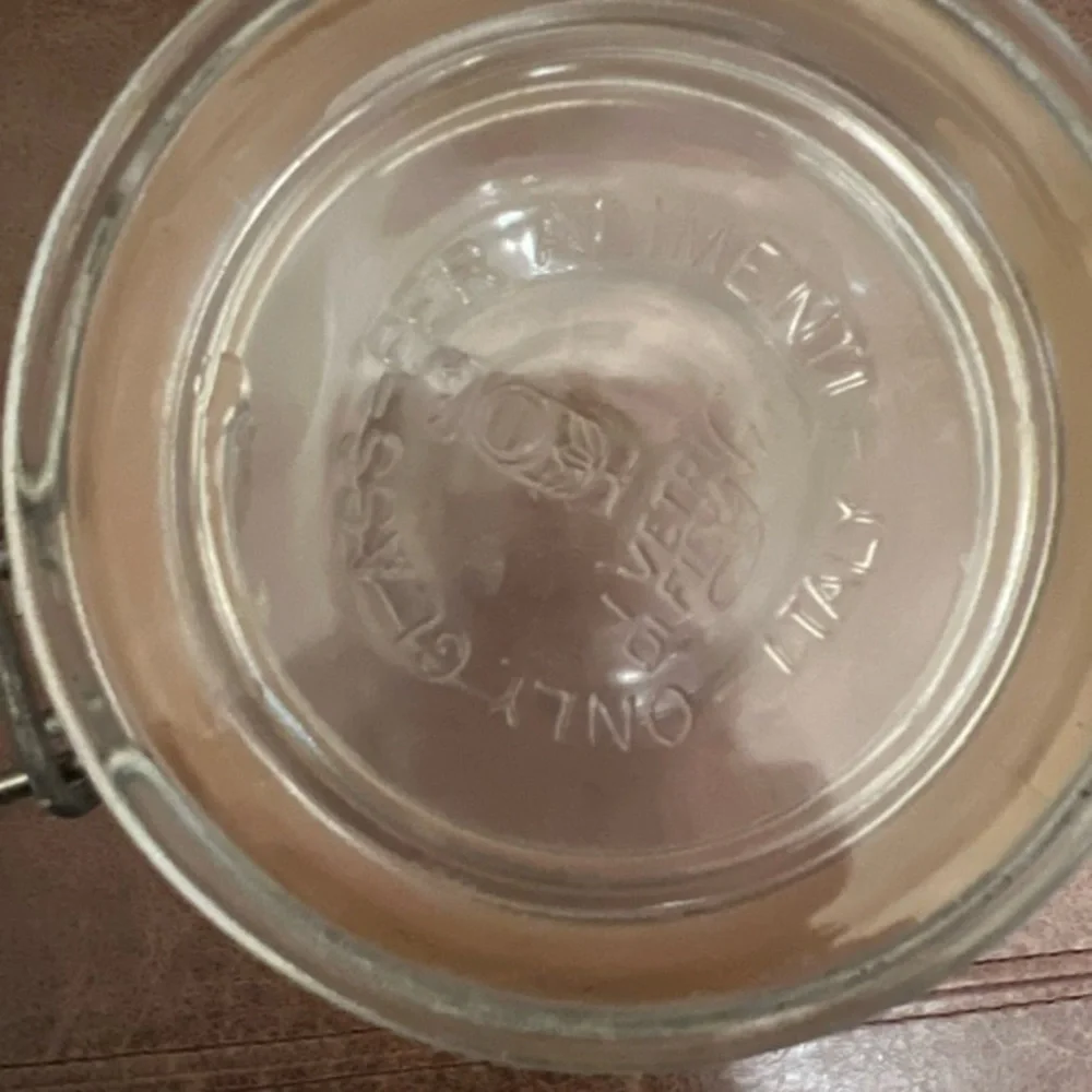 Vintage FIDENZA VITRARIA Per Alimenti Glass Canning Jar Made in‎ Italy Moonshine